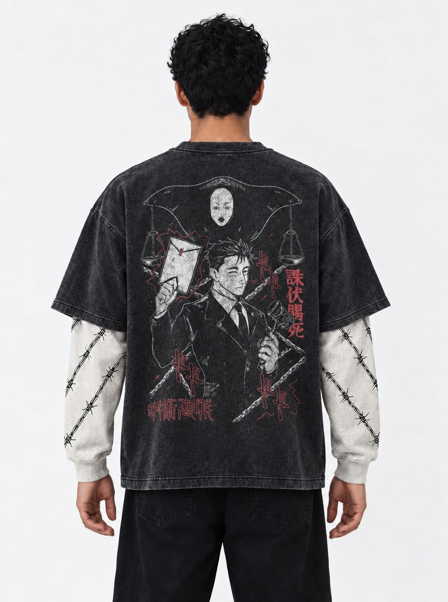 Higuruma Verdict – Double Sleeves – model shot | Jujutsu Kaisen