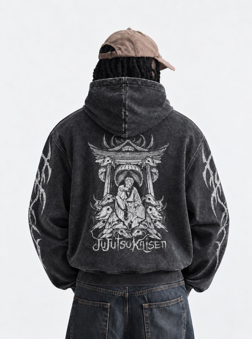Malevolent Shrine – Hoodie – model shot | Jujutsu Kaisen