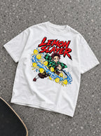 Lemon Slayer – White Tee – flat-lay | Meme Tees