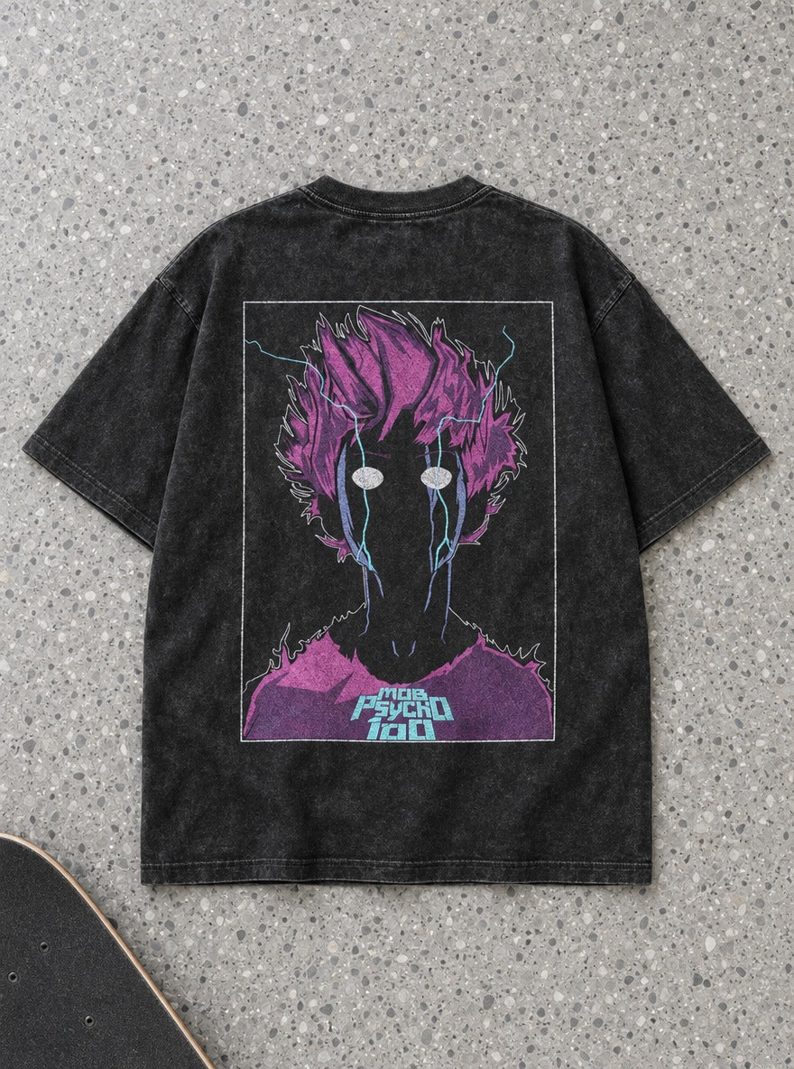 Mob Overflow – T-Shirt – flat-lay | Mob Psycho 100