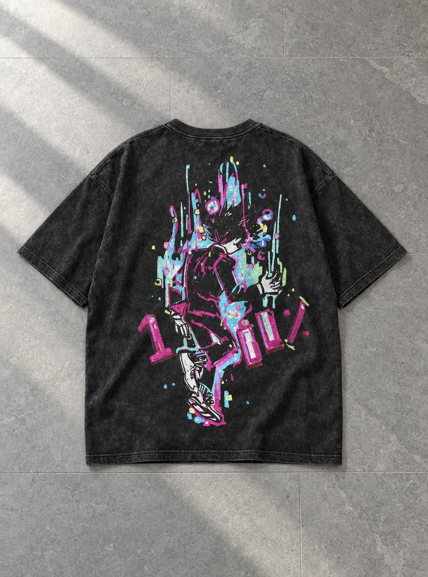 Mob Paint Splash – T-Shirt – flat-lay | Mob Psycho 100