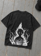 Mob White Flame – T-Shirt – flat-lay | Mob Psycho 100