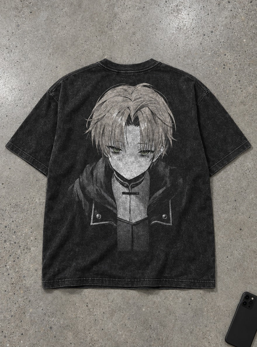 Verdant Hood – T-Shirt – flat-lay | Mushoku Tensei