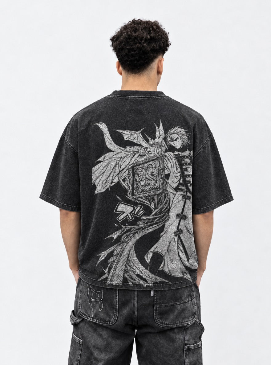 Winged Tome – T-Shirt – model shot | Mushoku Tensei
