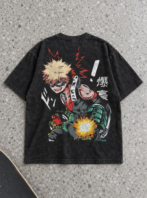 Bakugo Gauntlet – T-Shirt – flat-lay | My Hero Academia