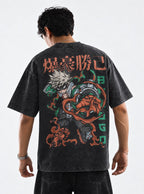 Bakugo Blast – T-Shirt – model shot | My Hero Academia