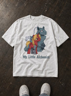 My Little Alchemist – White Tee – flat-lay | Meme Tees