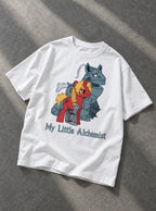 My Little Alchemist – White Tee – flat-lay | Meme Tees