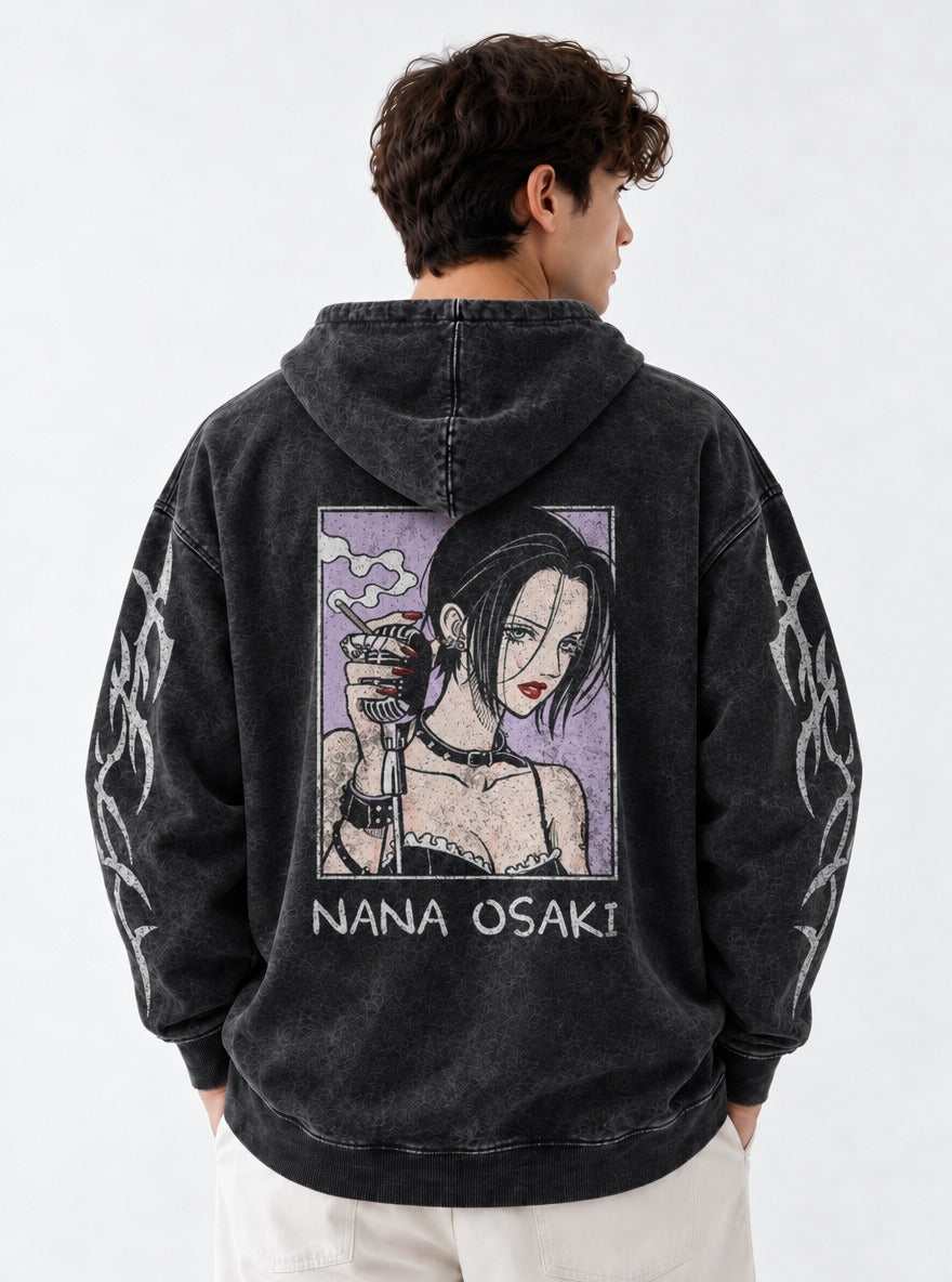 Gothic Mic – Hoodie – model shot | Nana