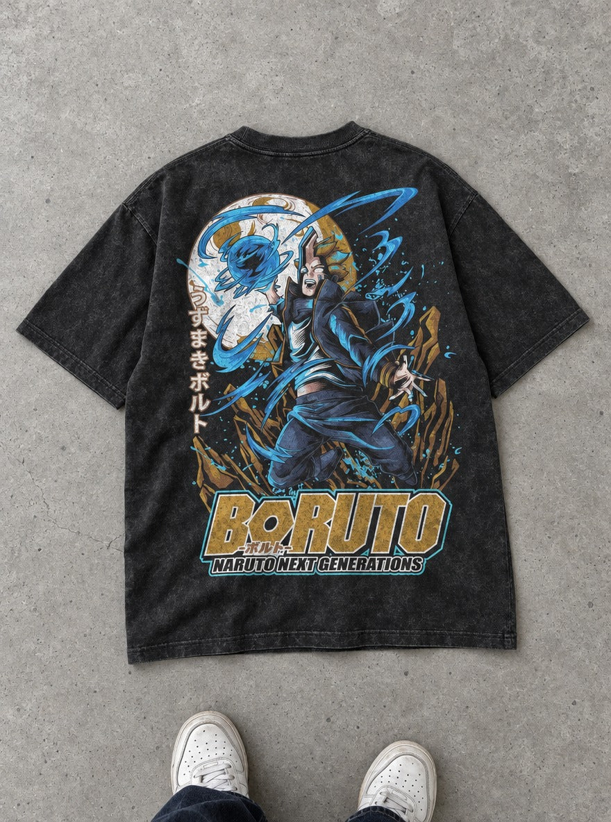 Boruto Rasengan – T-Shirt – flat-lay | Naruto