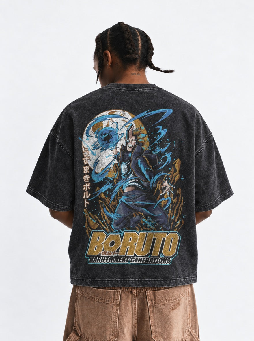 Boruto Rasengan – T-Shirt – model shot | Naruto