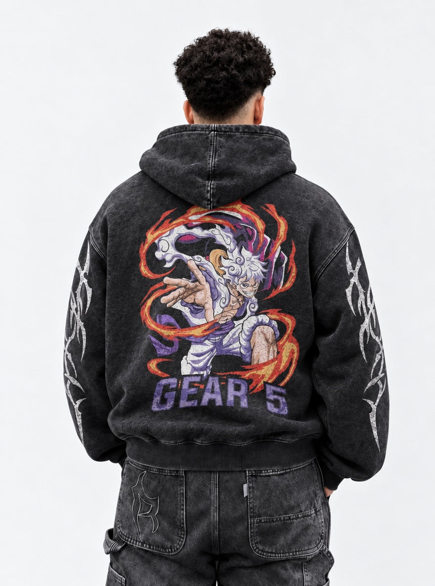 Gear 5 Awakening – Hoodie – model shot | One Piece