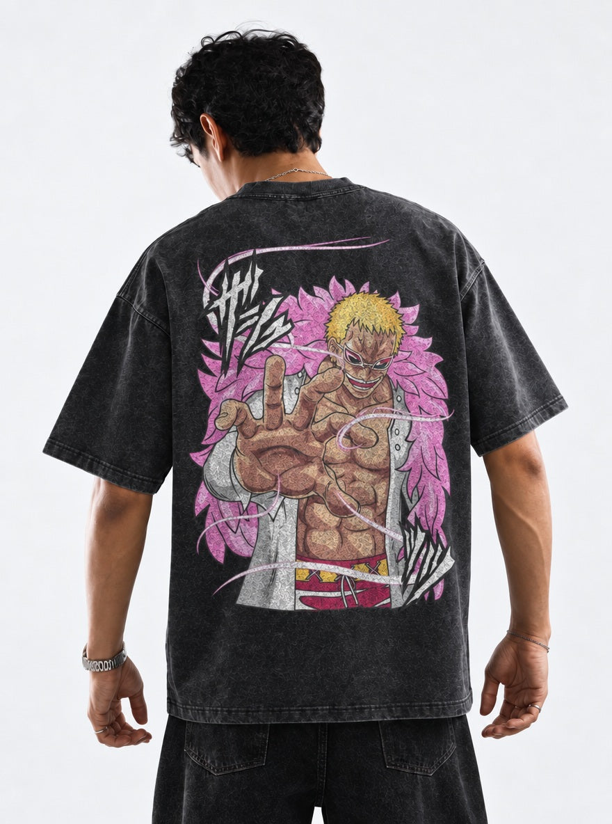 Doflamingo Strings – T-Shirt – model shot | One Piece
