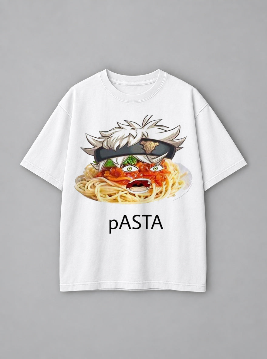 Pasta – White Tee – mockup | Meme Tees