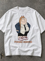 Power Griffin – White Tee – flat-lay | Meme Tees
