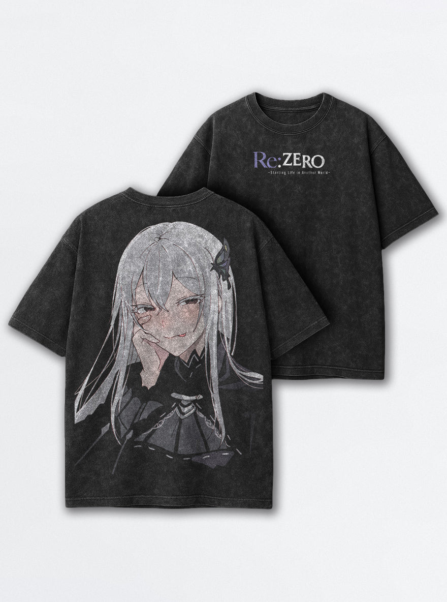 Butterfly Smirk – T-Shirt – mockup | Re Zero