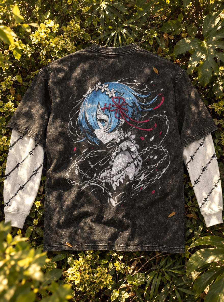 Petal Chains – Double Sleeves – flat-lay | Re Zero