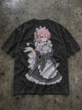 Pout Maid – T-Shirt – flat-lay | Re Zero