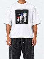 S M L – White Tee – model shot | Meme Tees
