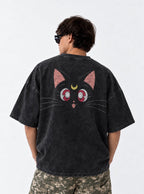 Crescent Cat – T-Shirt – model shot | Sailor Moon