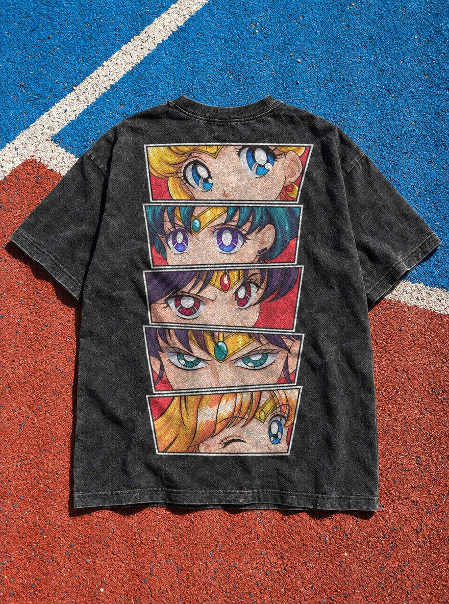 Gilded Panels – T-Shirt – flat-lay | Sailor Moon
