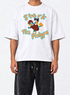 Stark the Platypus – White Tee – model shot | Meme Tees