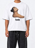 Toe Do – White Tee – model shot | Meme Tees