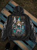 Owlbound Circle – Hoodie – flat-lay | Witch Hat Atelier