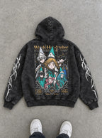 Owlbound Circle – Hoodie – flat-lay | Witch Hat Atelier