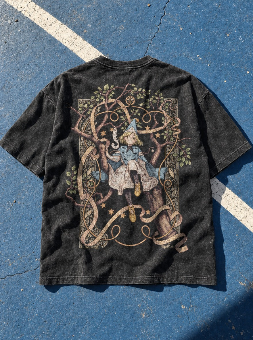 Starbound Witch – T-Shirt – flat-lay | Witch Hat Atelier