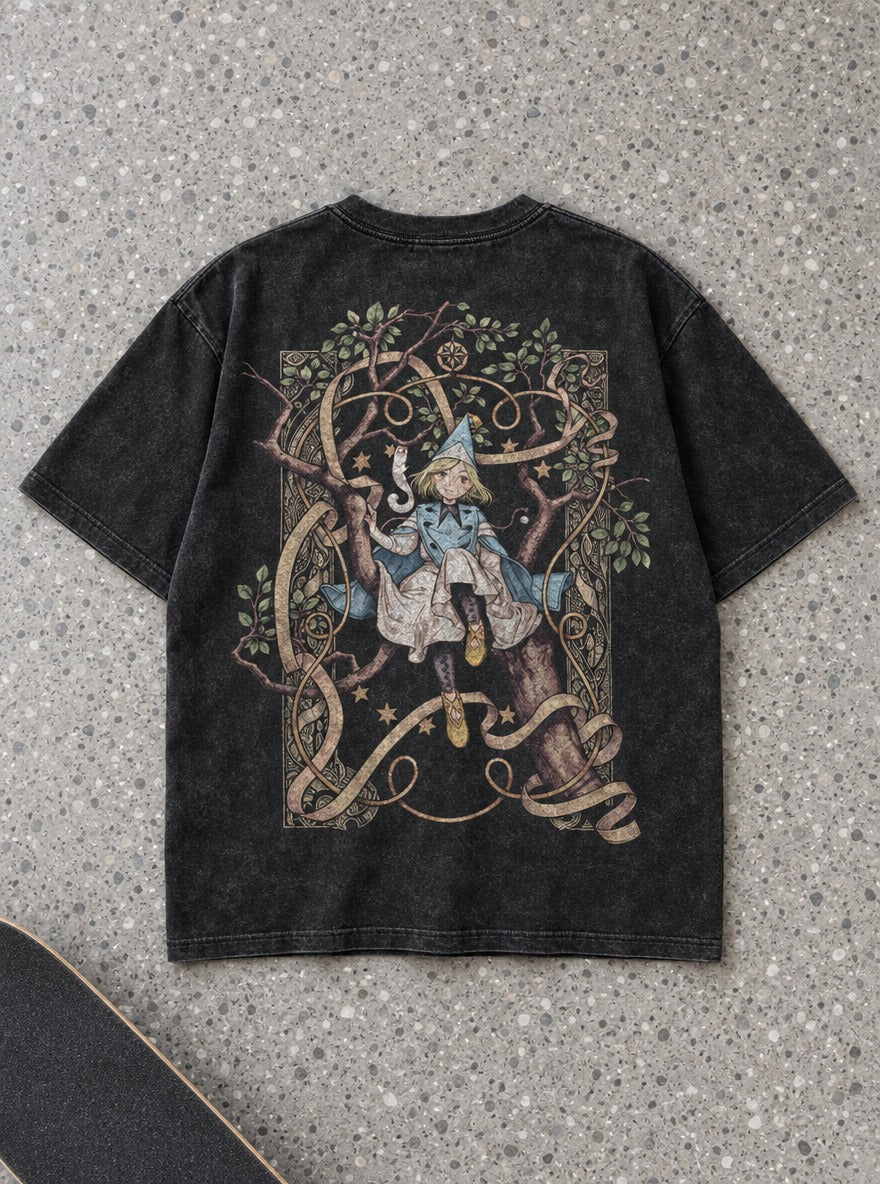 Starbound Witch – T-Shirt – flat-lay | Witch Hat Atelier