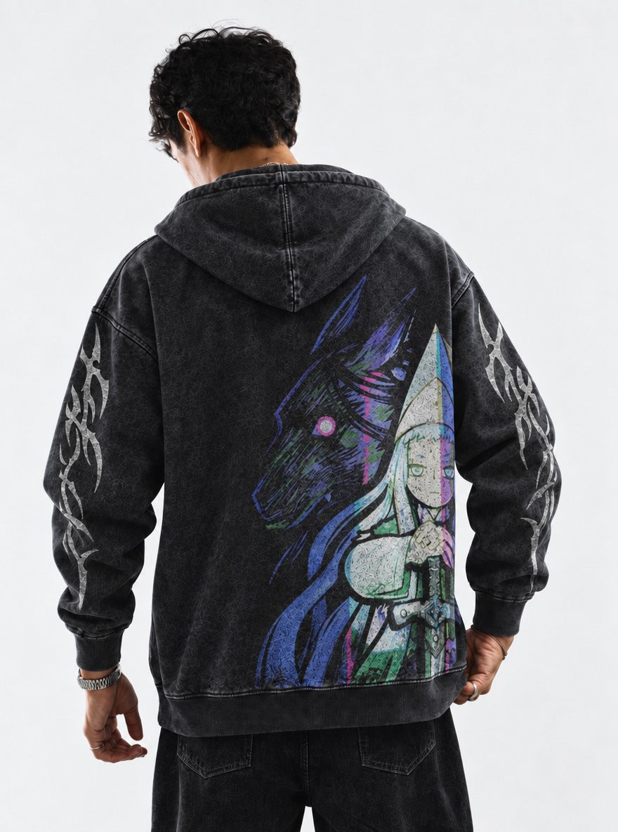 Wolfblade Witch – Hoodie – model shot | Witch Hat Atelier