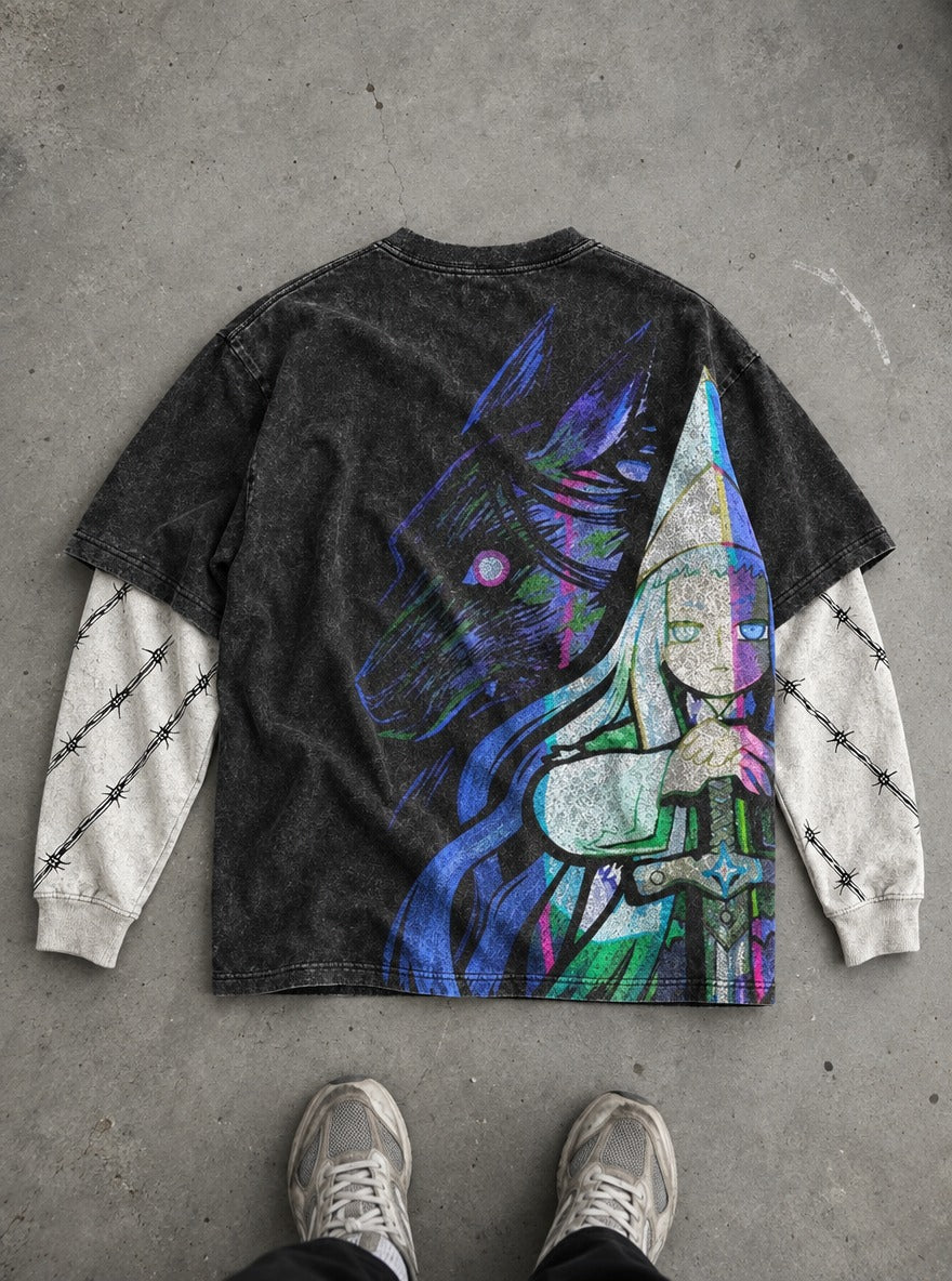 Wolfblade Witch – Double Sleeves – flat-lay | Witch Hat Atelier